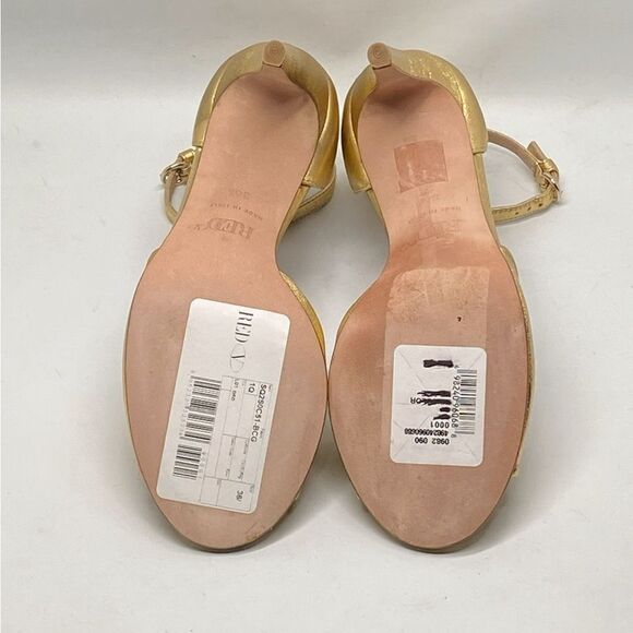 Red Valentino Leather Stilleto Sandals size 36.5 - Picture 9 of 10
